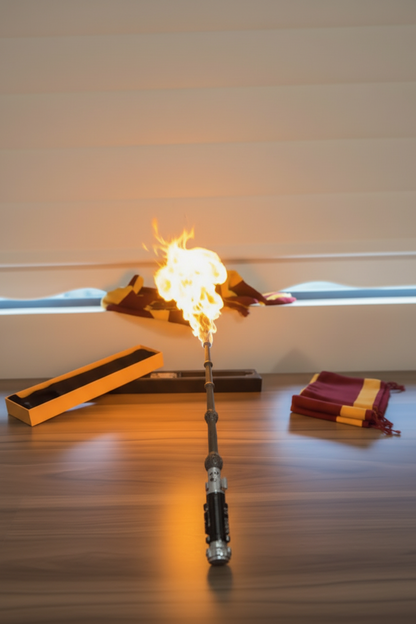 Real Fire Shooting Magic Wand with Electronic Incendio Wizard Wand for Cosplay & Magic Tricks with Flash Paper Fireball Effect (Multi Design) SAHANA GIFTS & STATIONARY