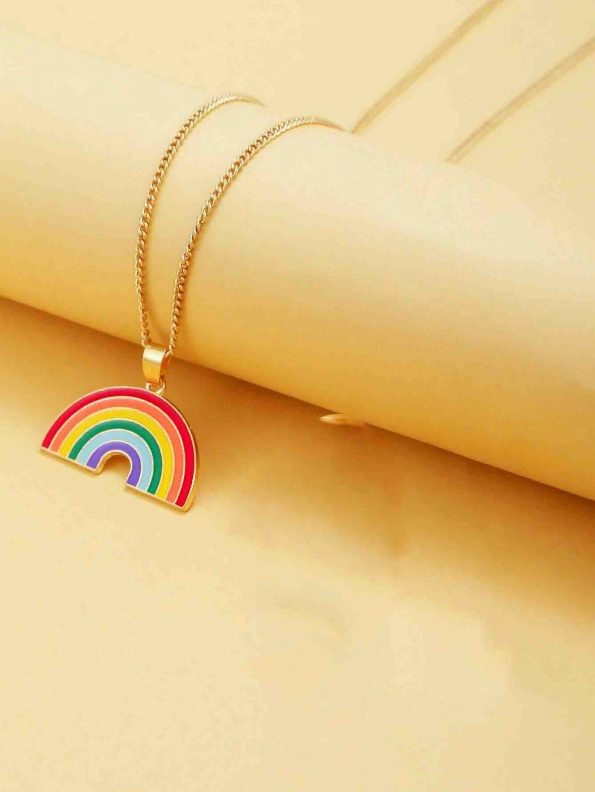 Rainbow Pendant & Infinity Necklace Set (2 Pieces)