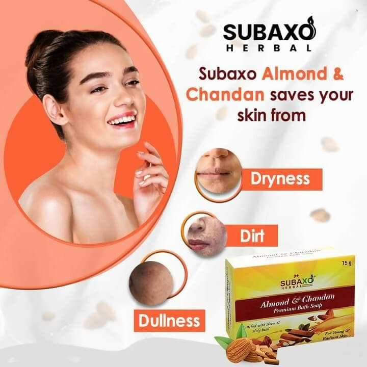 Subaxo Radiance-X Premium Bath Soap (75 g Each, Pack Of 2) & Papaya Herbal Face Wash (120ml,Combo) - HalfPe