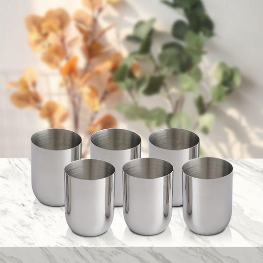 Stainless steel 6 pcs glass majestic (300ML each)