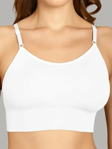 DaintyCLIQ "Easy Peasy" Women’s Sports Bra with Soft Molded Cups & Adjustable Straps (Pack of 1) DaintyCLiQ