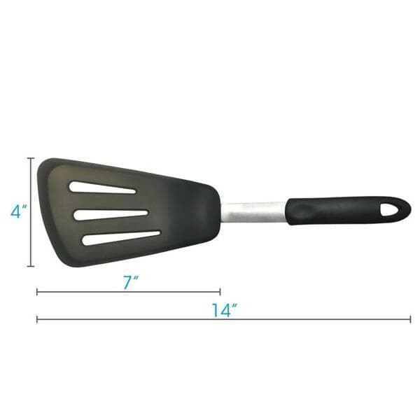 P-Plus International Flexible Silicone Spatula,Omelet Turner,Turner, 446F Heat Resistant - HalfPe