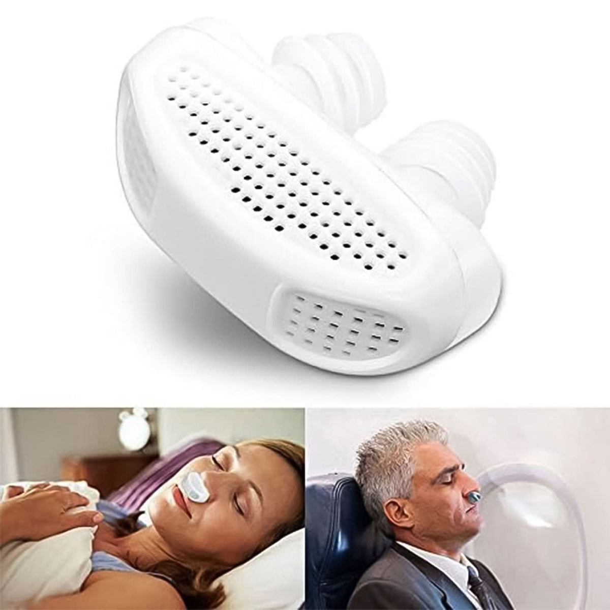 2 In 1 Anti Snoring And Air Purifier Nose Clip Anti Snoring Device (1 Pc  With Plastic Case) HP DD