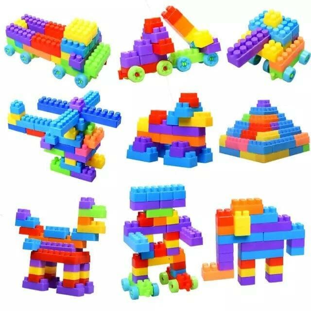 Humming Bird Plastic Building Blocks for Kids Building Blocks Toy for Kids Puzzle Games for Kids - HalfPe