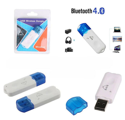 Bluetooth Dongle 4.0 USB Music Audio Receiver for Your Car ( Pack of 2) - HalfPe