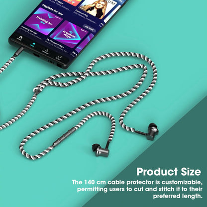Premium Spiral Cable Guard Durable Protective Sleeve for Phone Chargers & Headphones