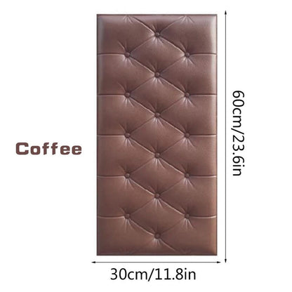 3D Wall Cushion – Brown Decorative Pillow
