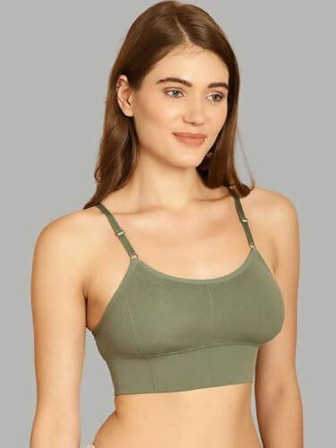 DaintyCLIQ "Easy Peasy" Women’s Sports Bra with Soft Molded Cups & Adjustable Straps (Pack of 1) DaintyCLiQ