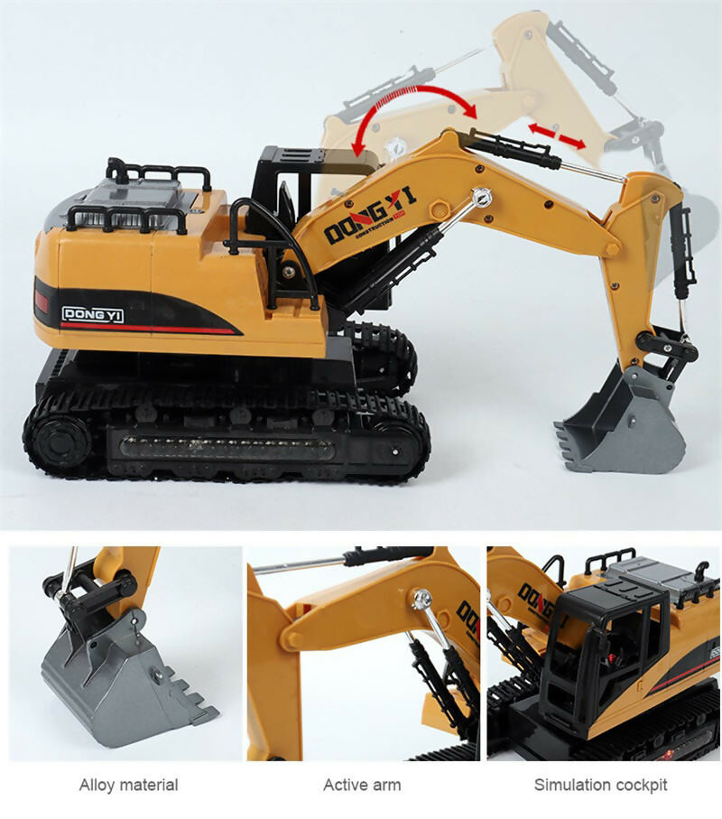 Ultimate Kid's RC Excavator with Electric Remote Control Construction Vehicle Toy