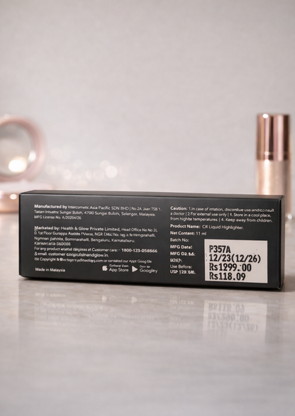 Color Revolution liquid highlighter - shimmer beauty