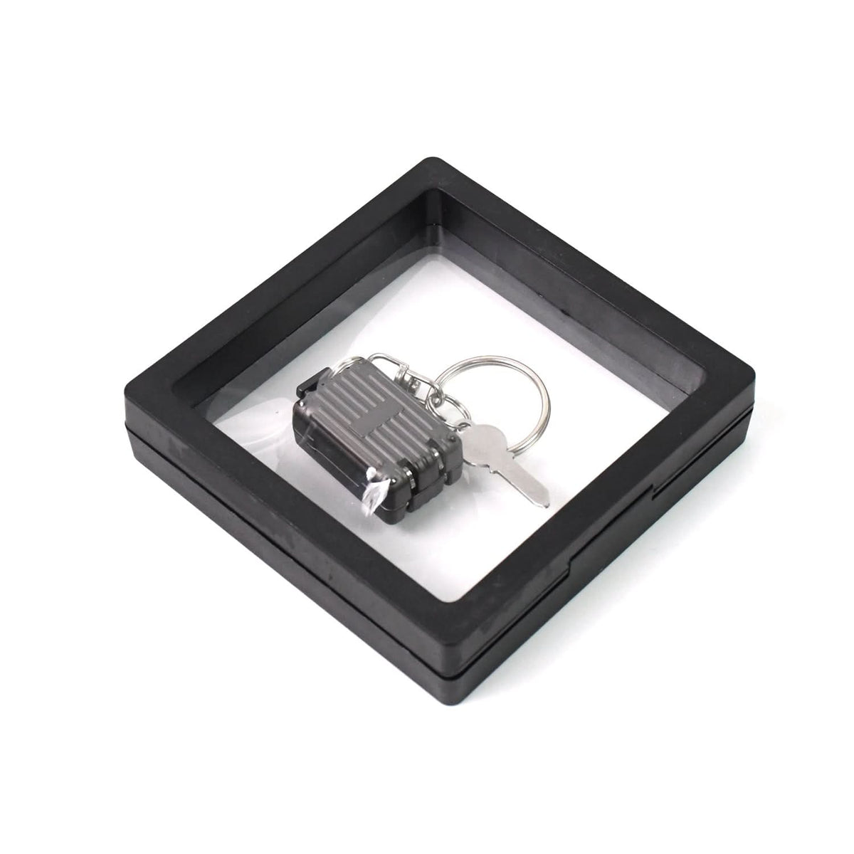 Suitcase Shape Nail Clipper Keychain With Key  3d Floating Frame Display Case (1 Set) HP DD