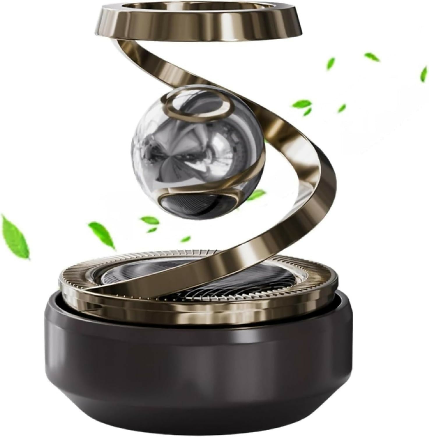 Solar Car Air Freshener Rotating Aromatherapy Perfume Diffuser