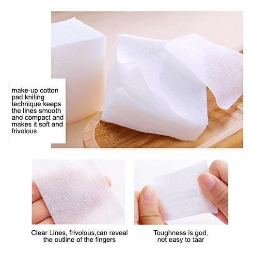 Wk-Face Cotton Pad with soft, gentle & absorbent (500 pcs) - HalfPe