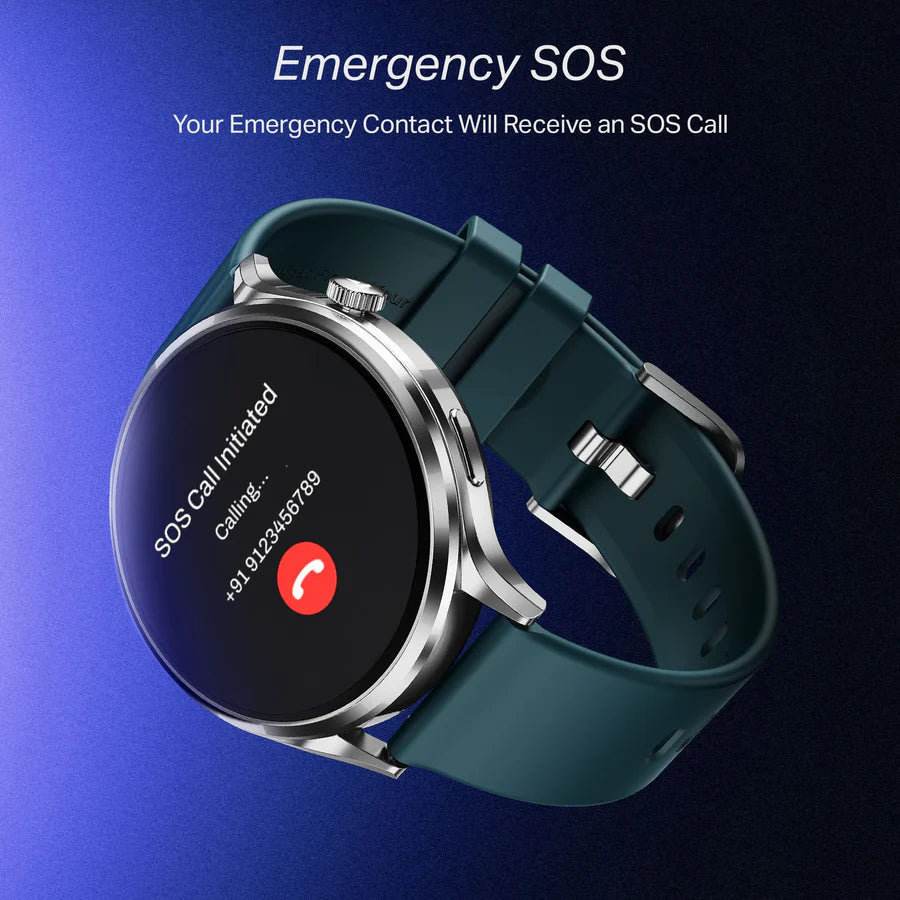 boAt Lunar Discovery Pro Smartwatch, 1.39” HD Display – Active Blue Halfpe Deals