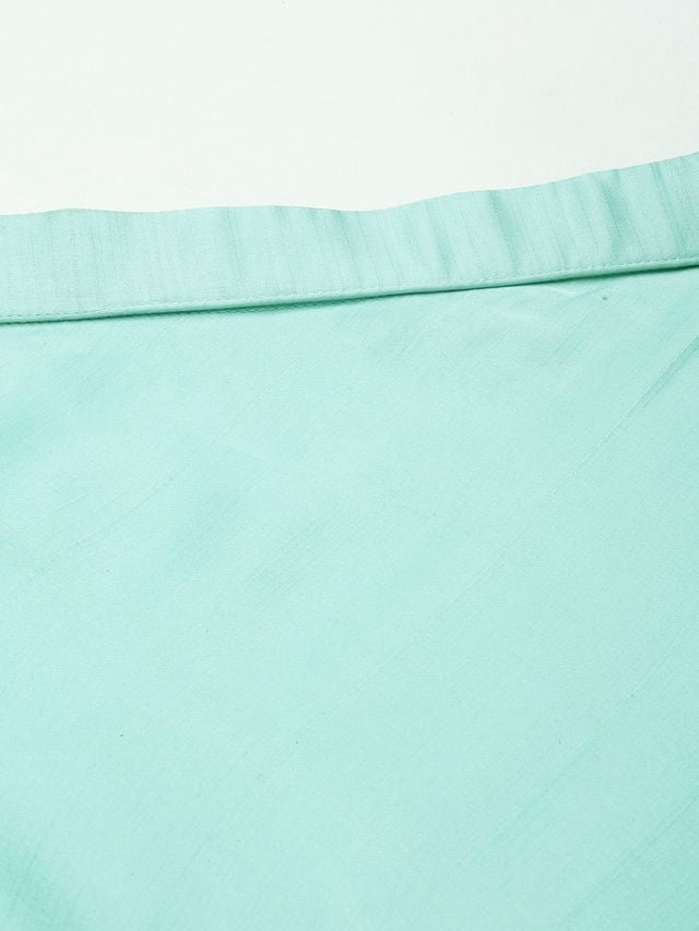 Bollywood Vogue Ready To Wear Light Sea Green Net Skirt Set