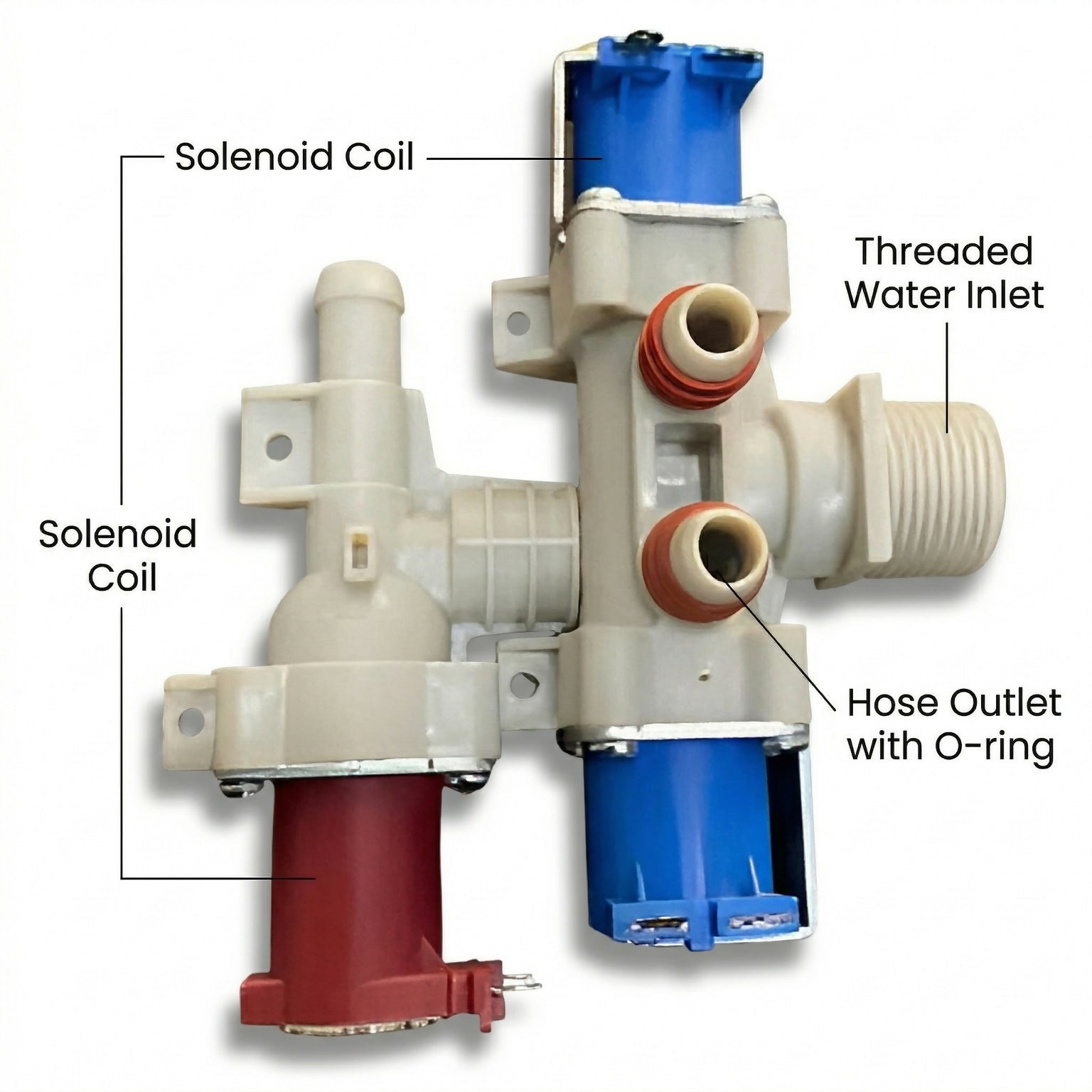 3 Way Inlet Valve Feed Valve Compatible LG Fully Washing Machine 12 Volt DC Washing Machine Dryer Lint Filter