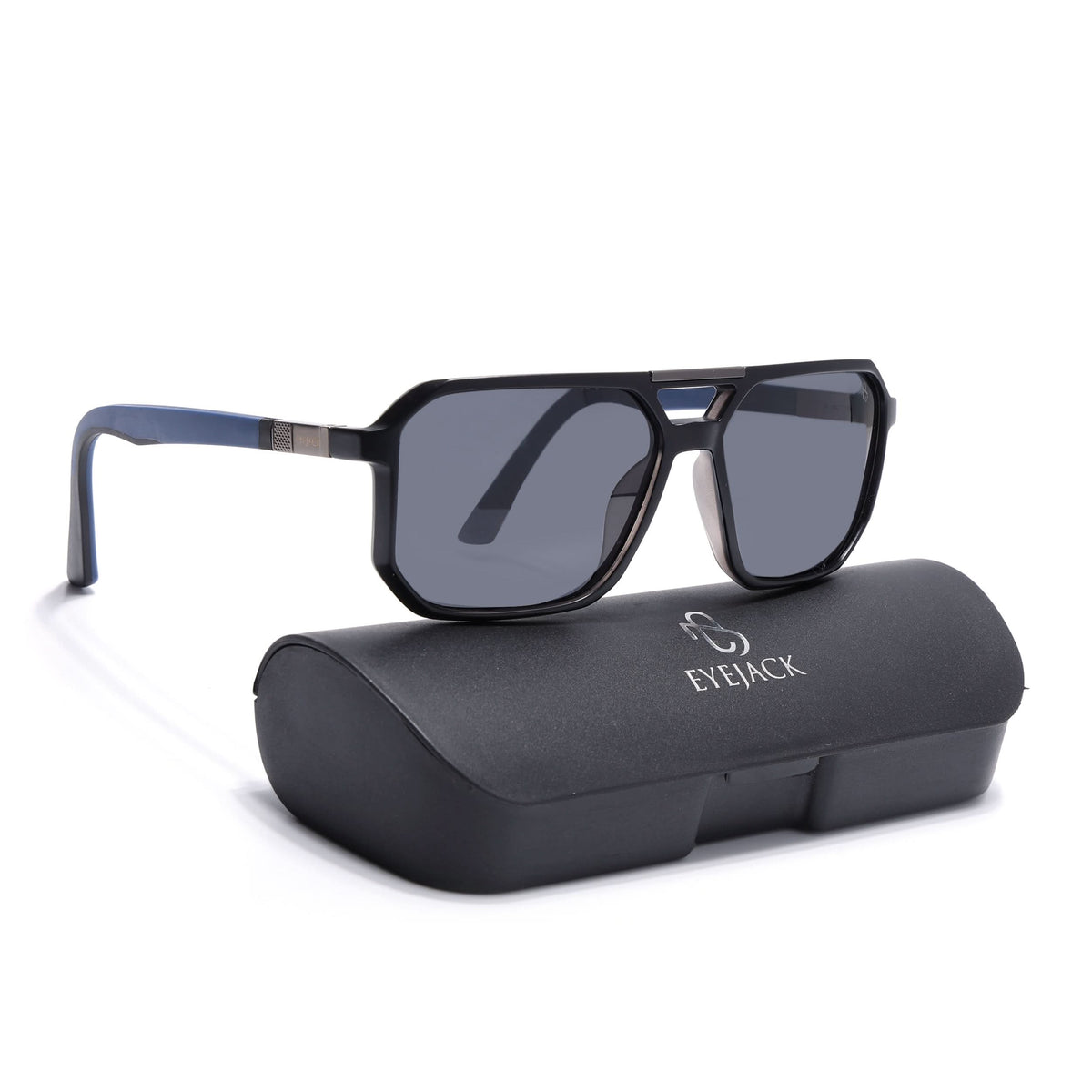 Eyejack Black Wayfarer Sunglasses for Men and Women - Style 1110 - view 8