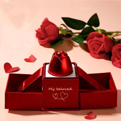 Romantic Jewelry Box with Eternal Rose