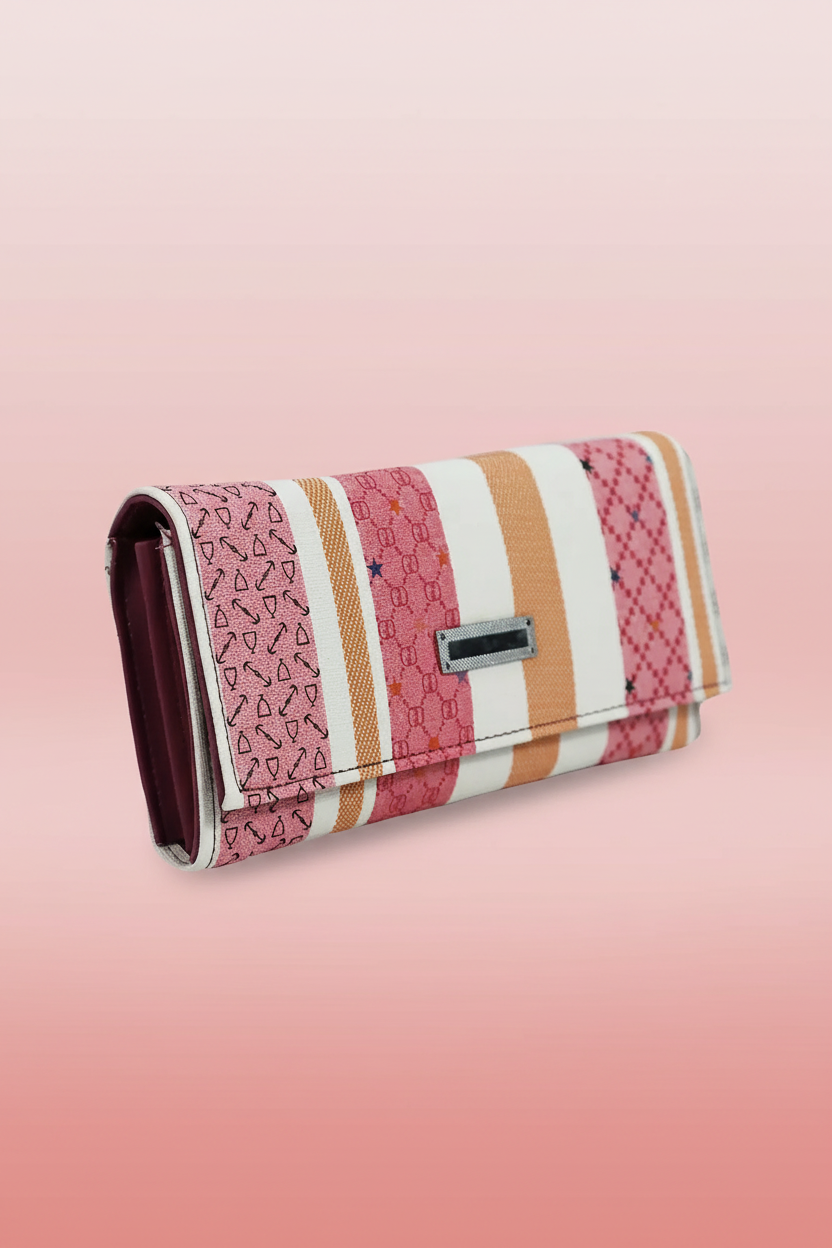 Women’s Printed Striped Envelope Wallet RAYORA ENTERPRISE