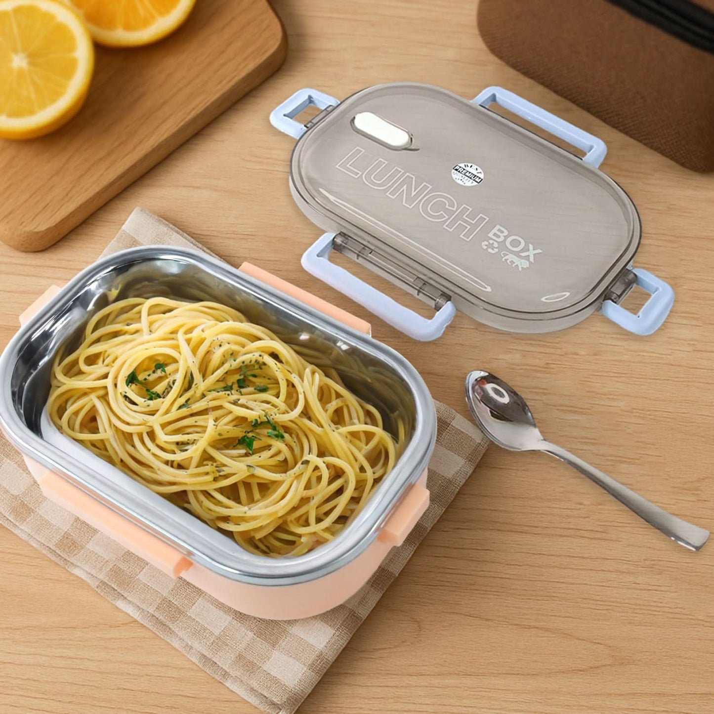 Home Chef Premium Leak-Proof Stainless Steel Lunch Box