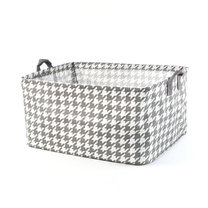 Foldable Fabric Storage Box With Handles (47 X 28 Cm)