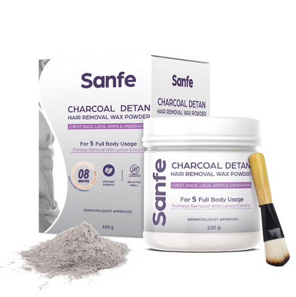 Sanfe Charcol Detan Hair removal powder
