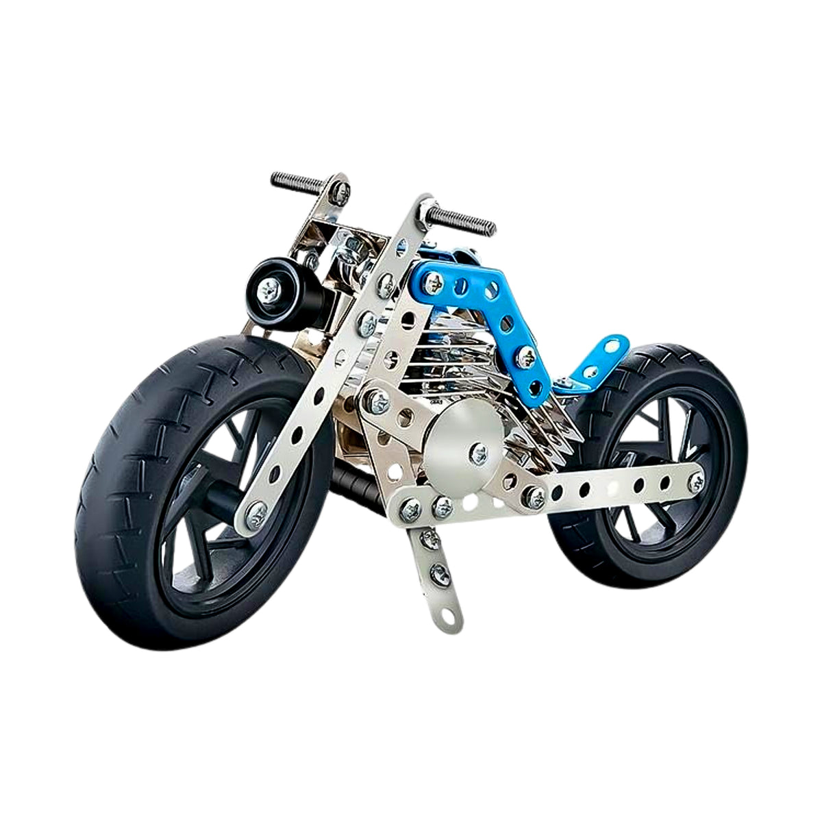 Metal Bike Creative Mechanical Construction Engineering Kit8 & 140 Part Of Bike Tool  1 Set