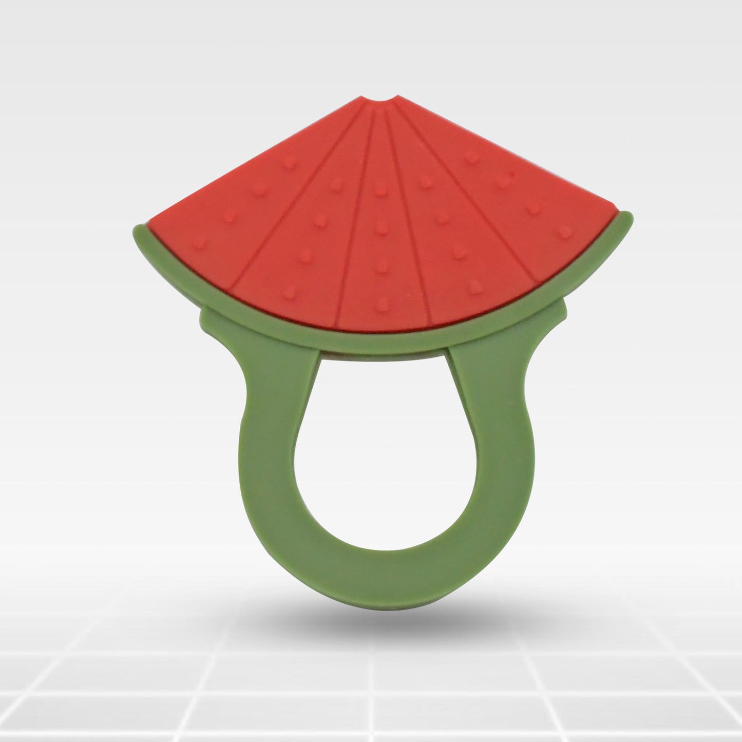 Baby Silicone Fruit Teether with 100% Food Grade, BPA-Free – Grapes, Banana, Watermelon (1 Pc)