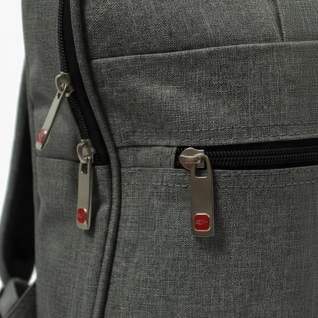 Synthetic Fabric Office Laptop Bags for Men - Grey SUPER