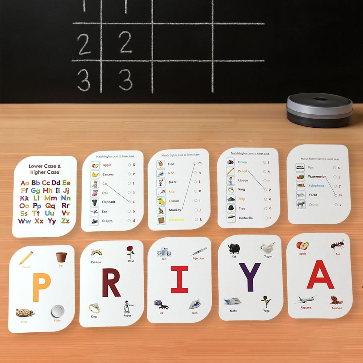 Kidkraft Early Learner 32-Piece Alphabet Flash Cards Set for Kids HP DD