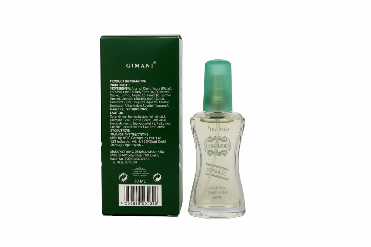Gimani Bright Classic Perfume 20ml (pack of 6, 120 ml - each of 20ml, Unisex) Gimanifragrances