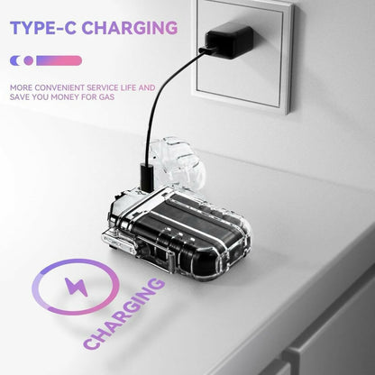 Pocket-Size LED Flashlight & Flameless Plasma Lighter Waterproof Keychain for Camping & Survival