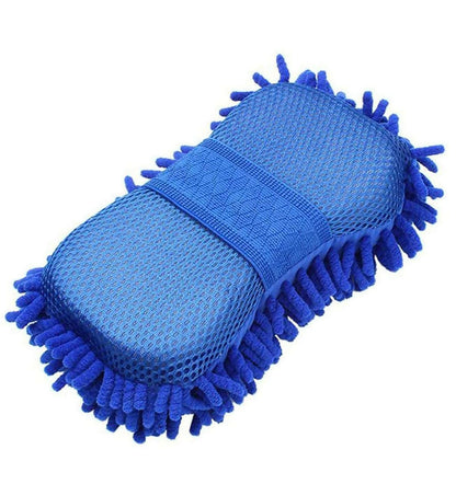 Microfiber Car Washing Sponge & Brush Combo Scratch-Free Cleaning Tool for Car, Bike & Home Soft Wash & Dry Duster for Shine and Care