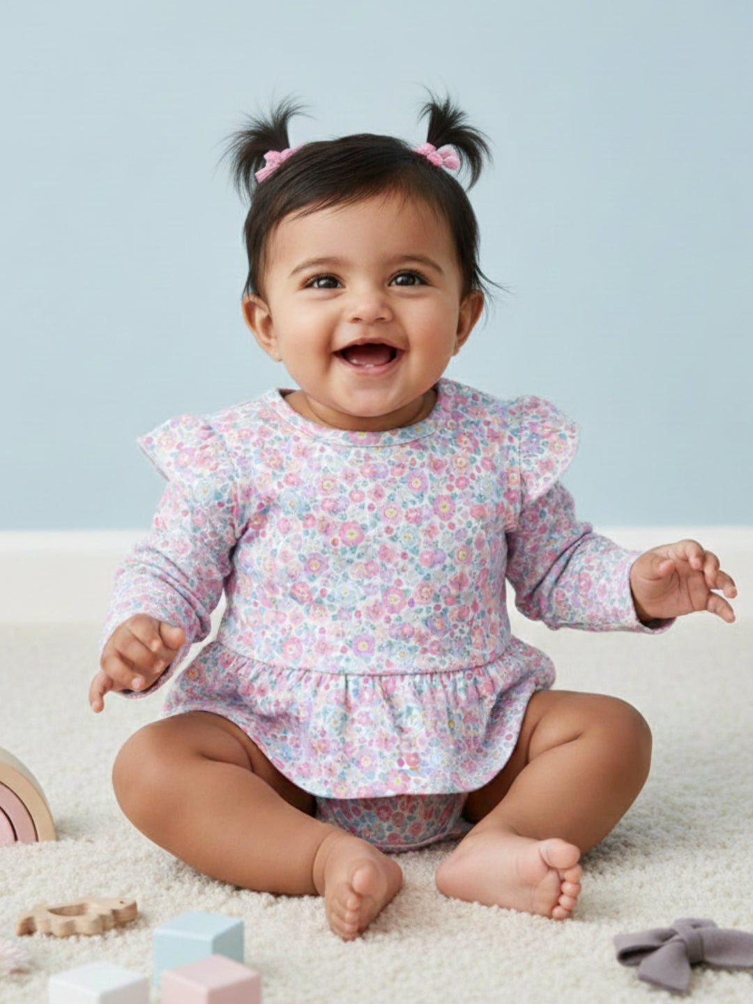 Spring Blooms Girls Skirted Onesie The Mom Store