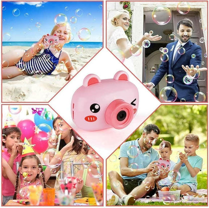 Pig Mini Compact Portable Bubble Fan for kids (pink) - HalfPe