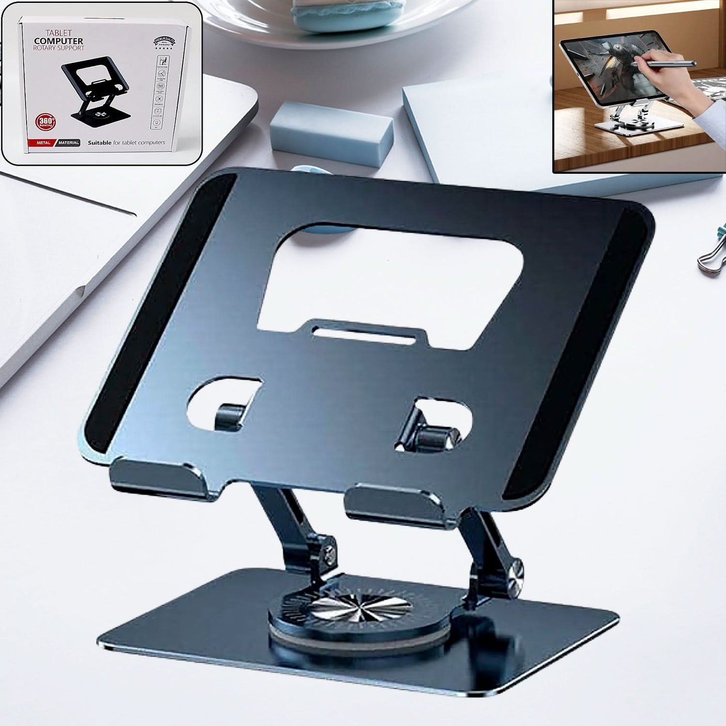 Aluminum Alloy 360° Rotating Adjustable Laptop Stand