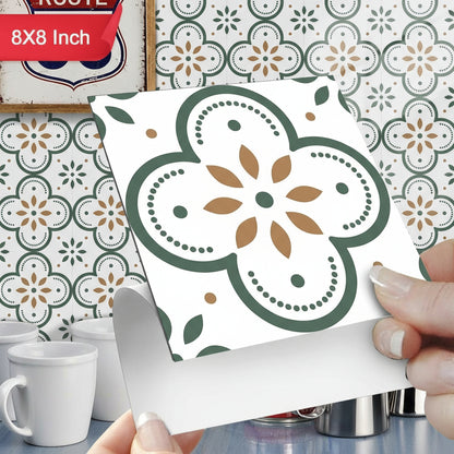 Peel And Stick Floor Tiles Kitchen  Bathroom Backsplash Sticker Detachable Waterproof Diy Tile Stickers For Wall Decoration Tiles Home Decoration (8x8 Inch  1 Pc Tiles)