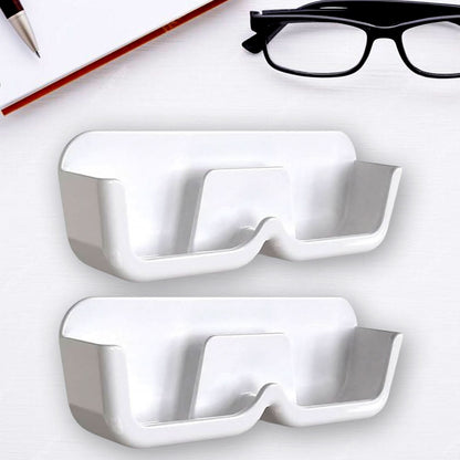 Wall-Mount Sunglass Organizer – Space-Saving Eyewear Holder with Adhesive Stickers (2 Pc Set)