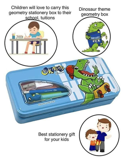 Dinosaur Pencil Box With Cute Stylish Stationery - HalfPe