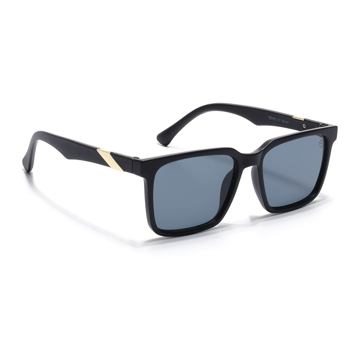 Eyejack Black Square Sunglasses for Men and Women - Style 1074 - view 2