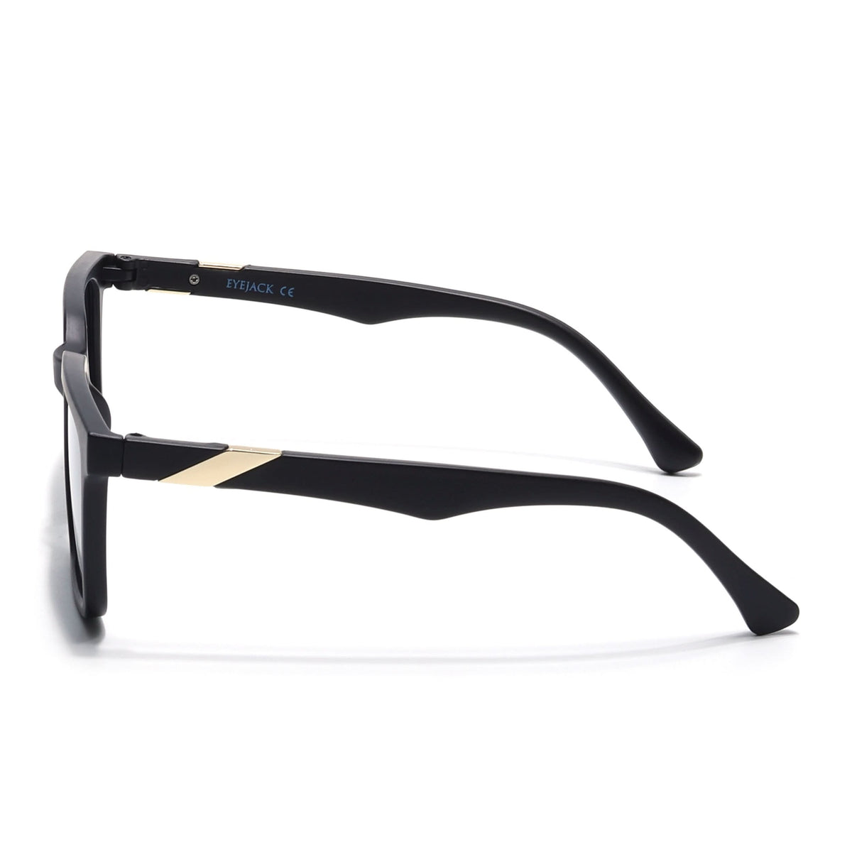 Eyejack Black Square Sunglasses for Men and Women - Style 1074 - view 6