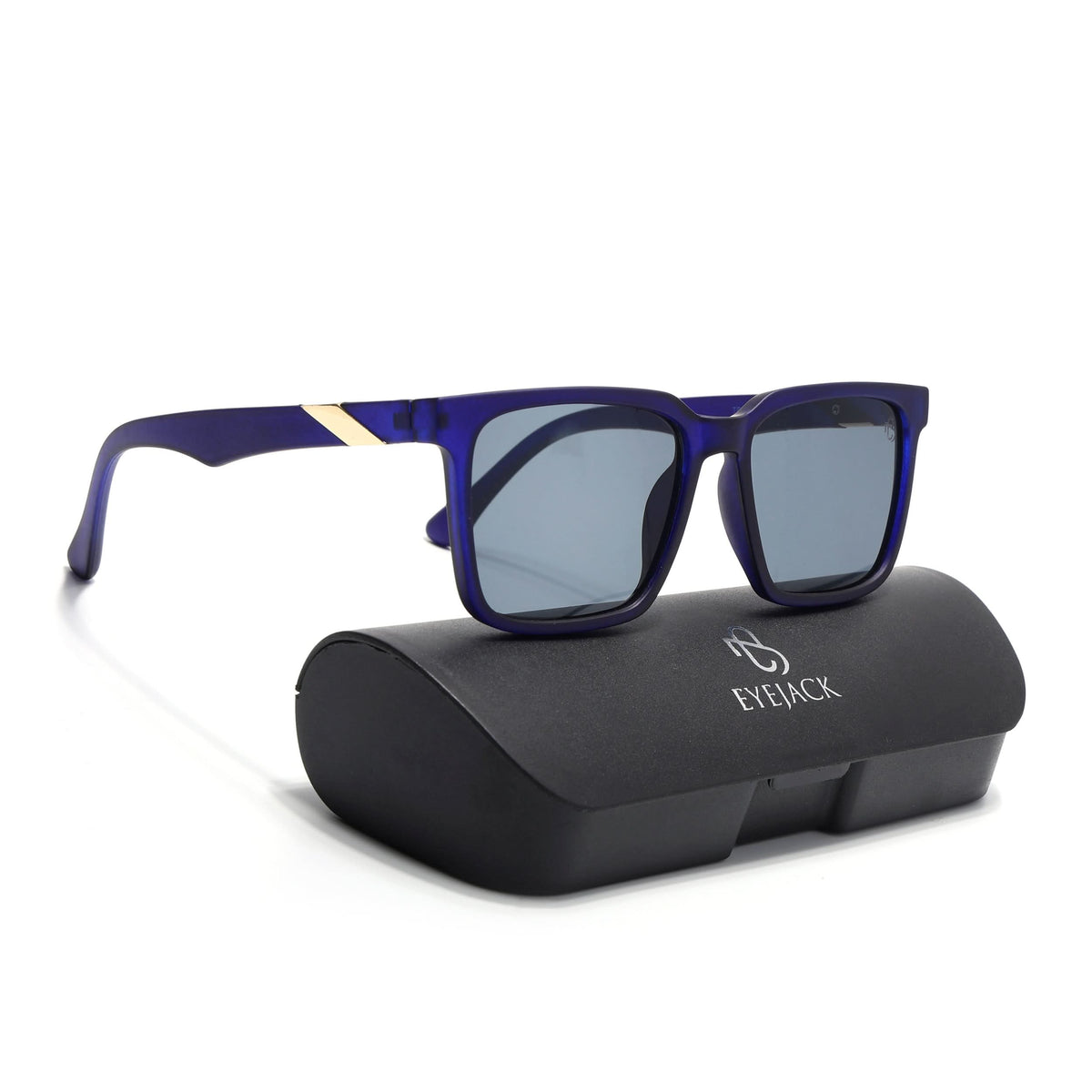 Eyejack Blue Square Sunglasses for Men and Women - Style 1075 - view 7