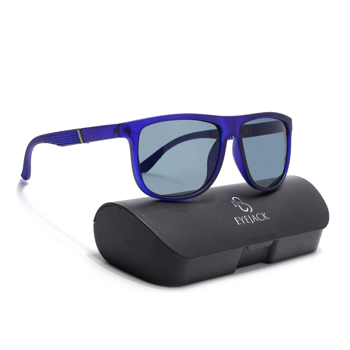 Eyejack Blue Wayfarer Sunglasses for Men and Women - Style 1072 - view 8
