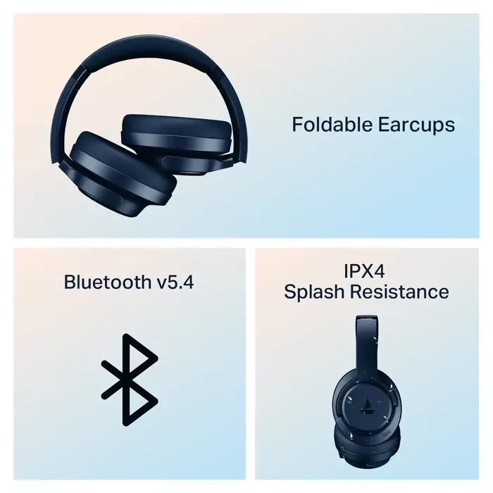 boAt Rockerz 512 ANC, BEAST Mode, ENx Tech, App Support Bluetooth (Multicolor)