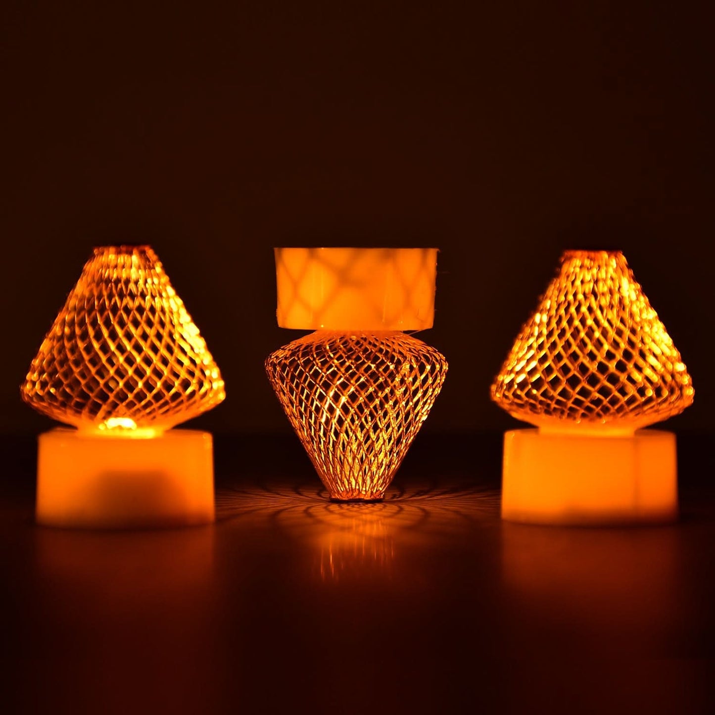 LED Flameless Tea Light Candles Set - 12pcs