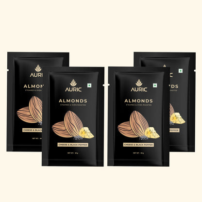 Auric Almonds Cheese & Black papper 50g Zenith Drinks