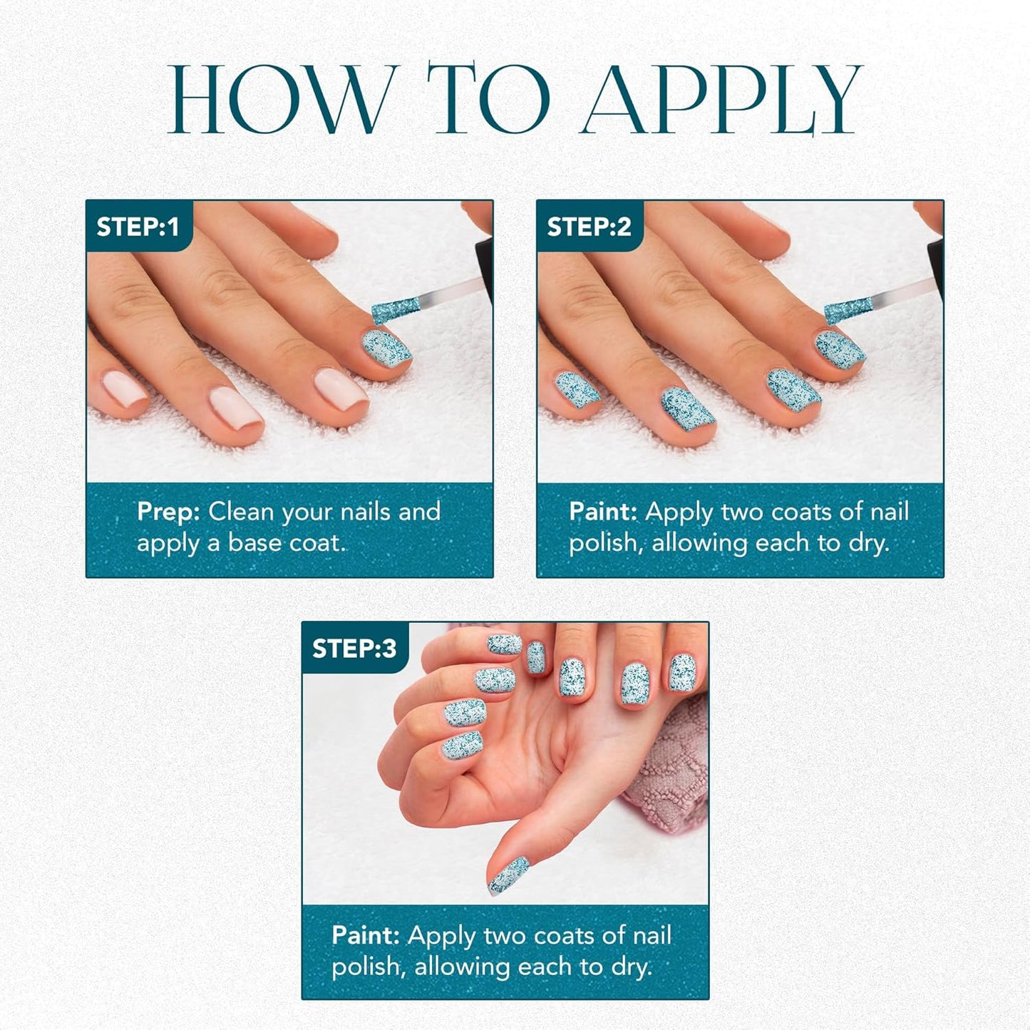 Og Beauty Aqua Bluebell Starlet Glitter Nail Paint (10 Ml  1 Pc)