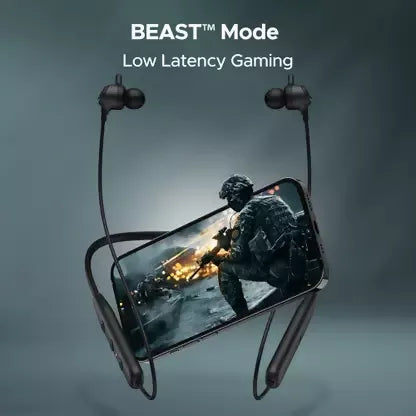 boAt Rockerz 109 with Dual Pairing, 40 HRS Playback & ASAP Charge Bluetooth (Active Black, In the Ear)