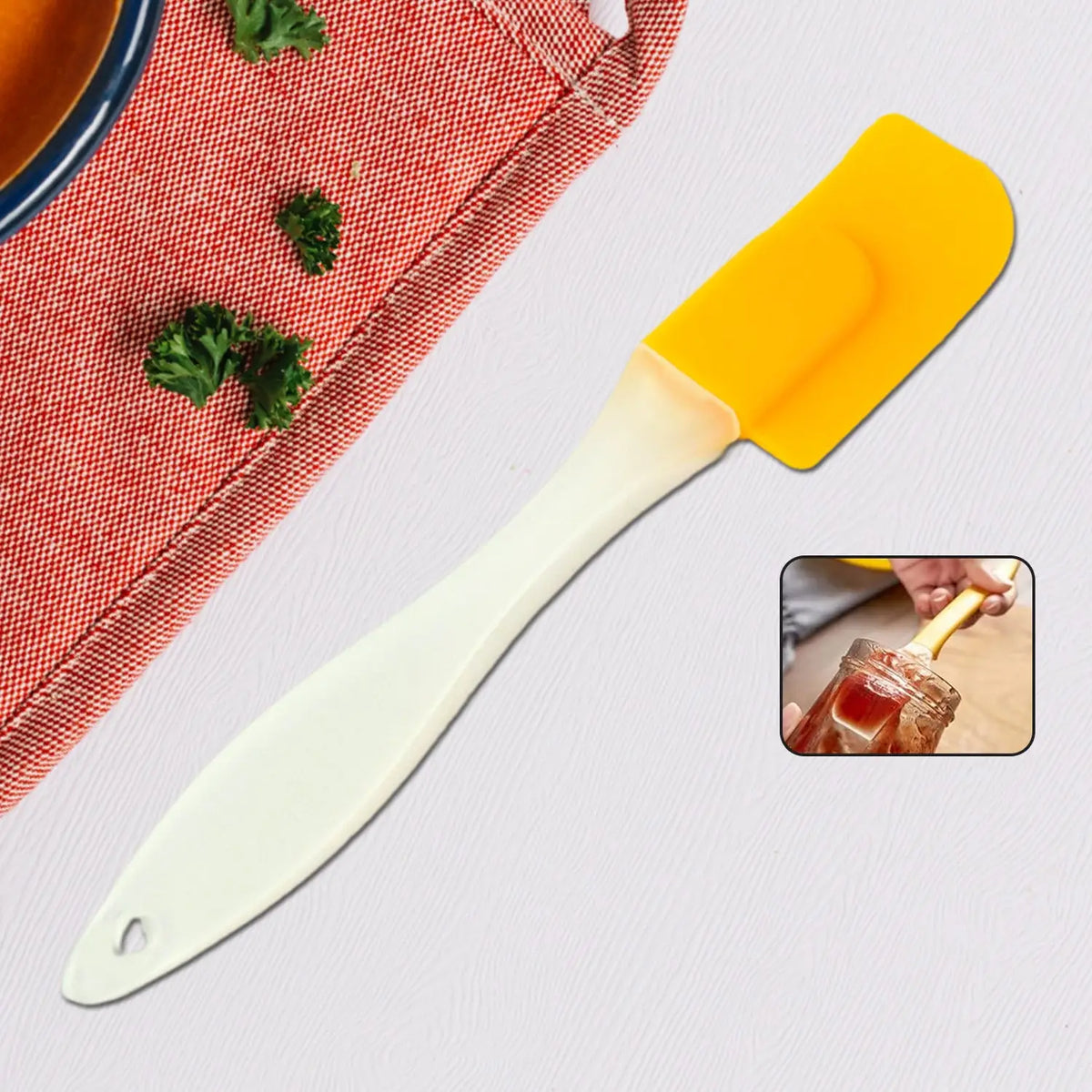 Silicone Cooking Spatula For Baking (1 Pc  19 Cm) HP DD