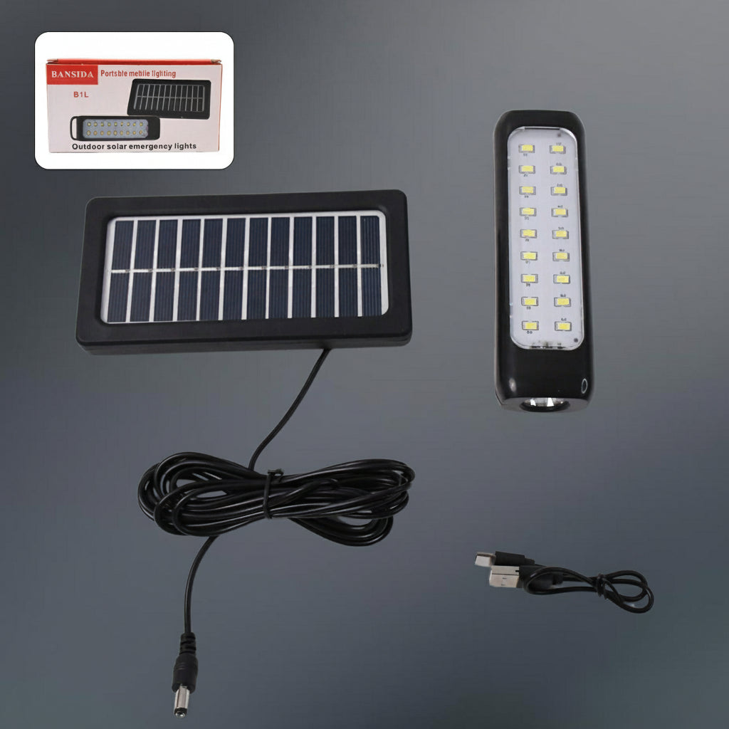 3 Modes Outdoor Indoor Hanging Solar Light  Small 18led  1 Big Led